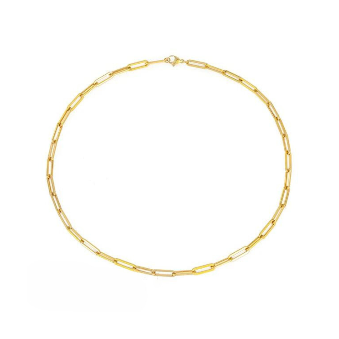 rvs gouden ketting roestvrijstaal stainless steel choker kettingen schakelketting