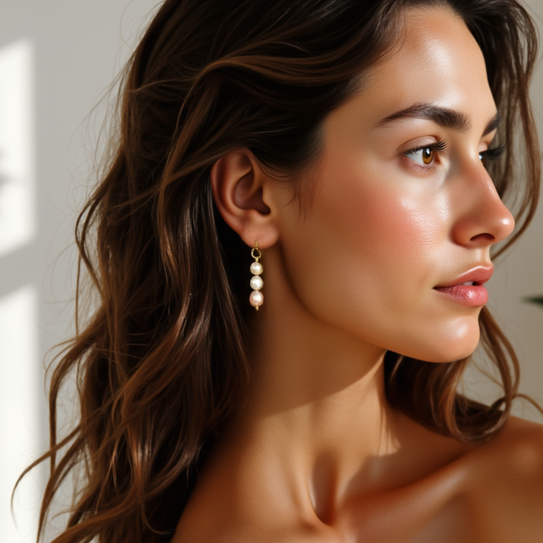 Solène | multicolour parel oorbellen