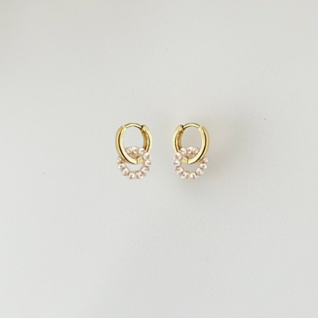 Isae | parel oorbellen