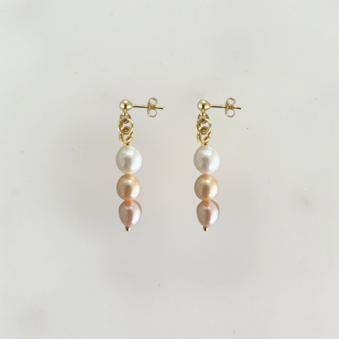 Solène | multicolour parel oorbellen