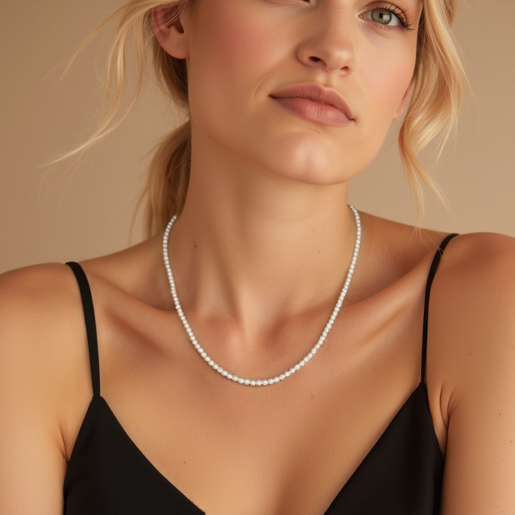 Isae | fijne parelketting