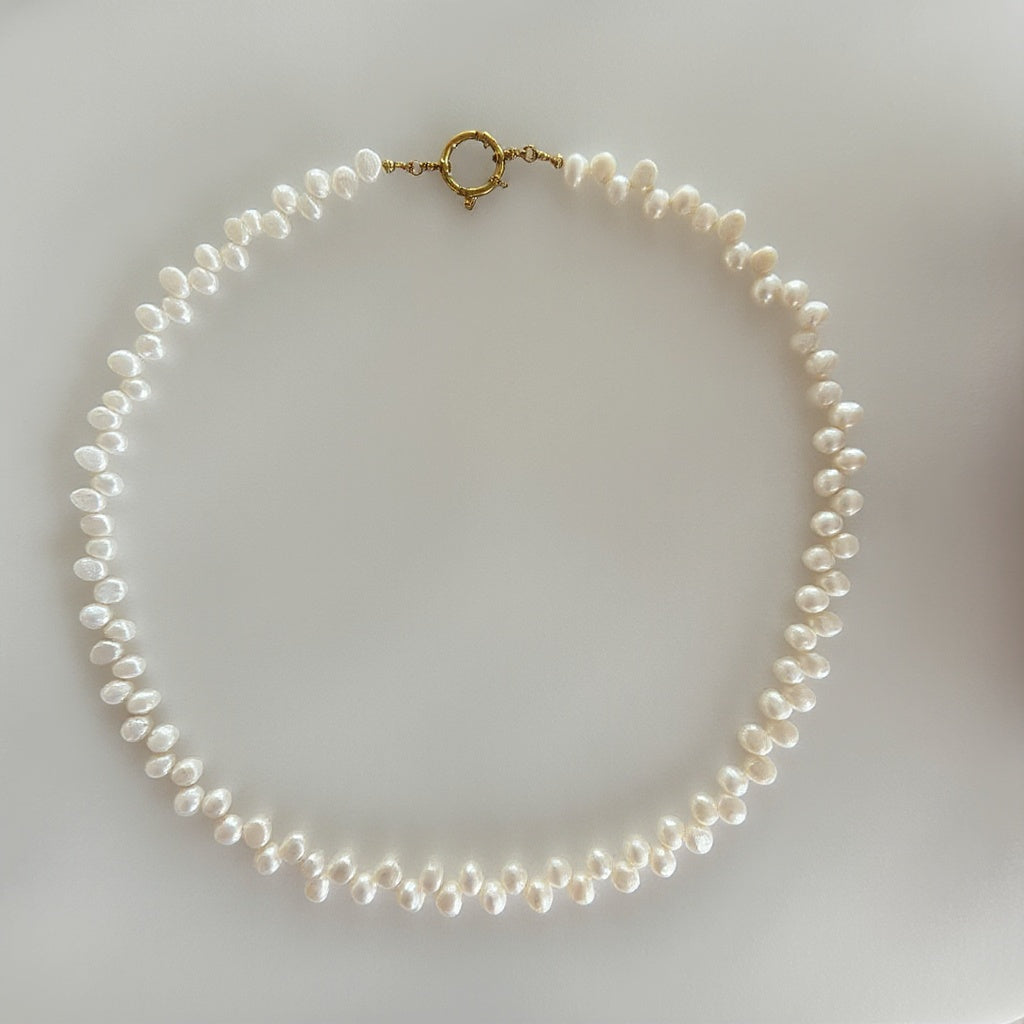 Lune | druppel parelketting